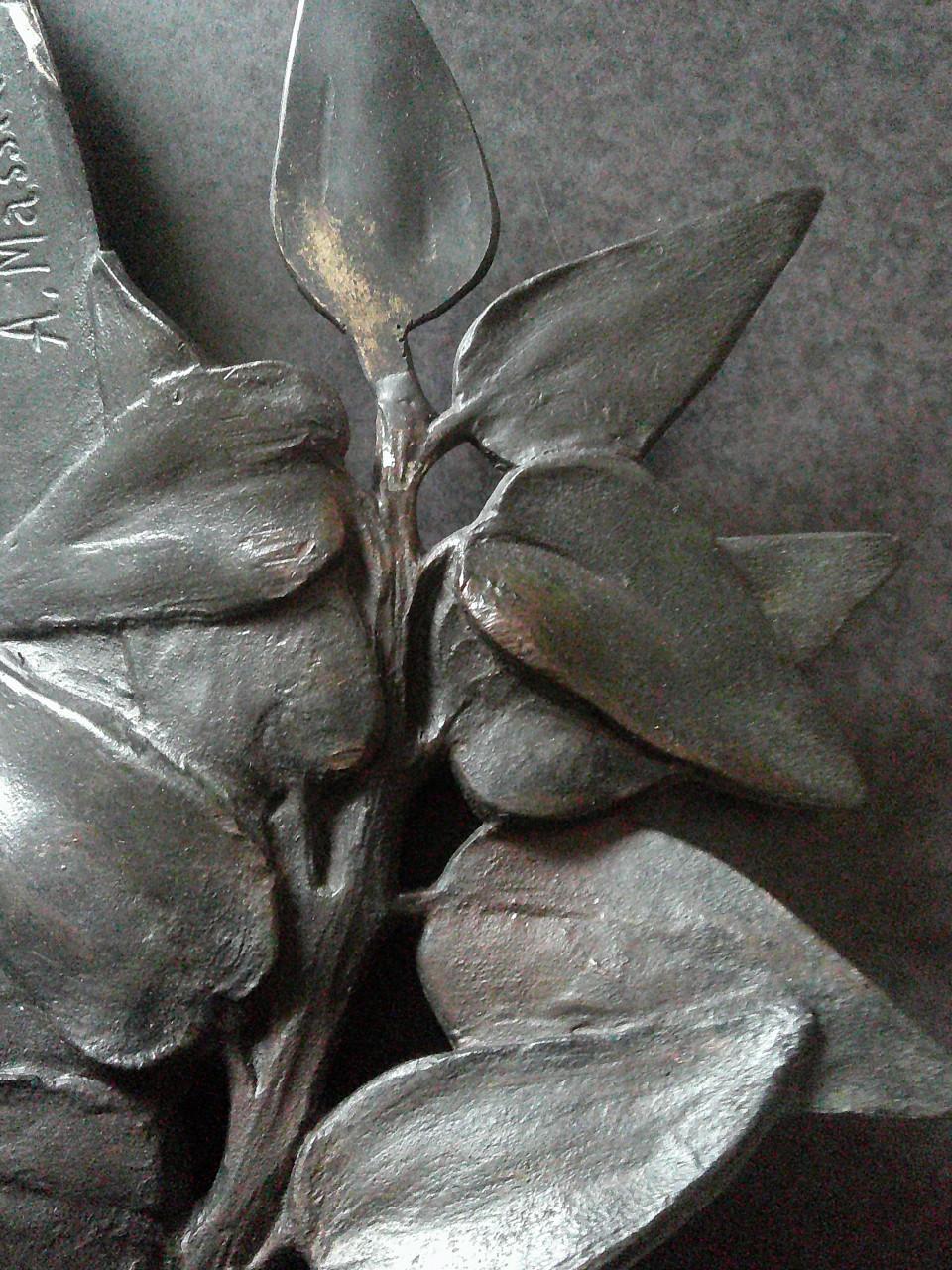 MONUMENTALE BRONZEN HERDENKINGSPLAQUETTE 1906