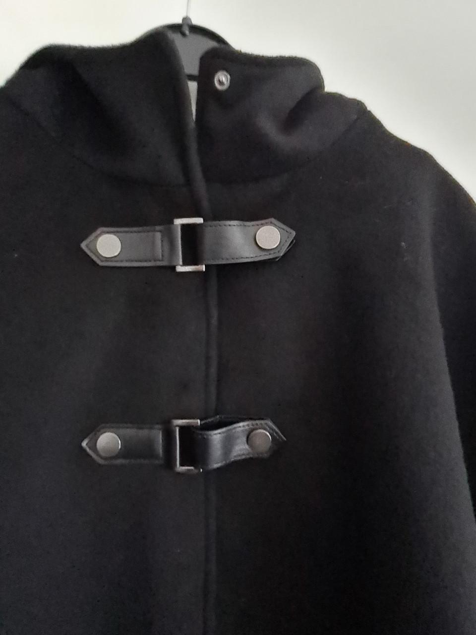 Zwarte cape / overjas van Yessica Outerwear Collection Maat L