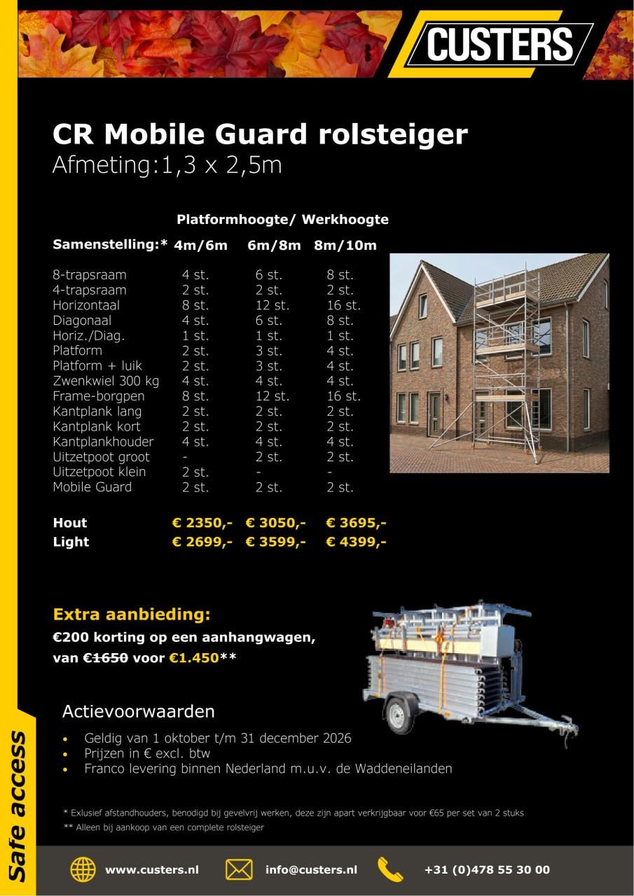 Custers rolsteiger - Herfstactie Mobile Guard