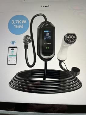 Te koop: VoltEdge Mobiele thuislader 3,7 KW, Type 2 15m, 16A 1fase