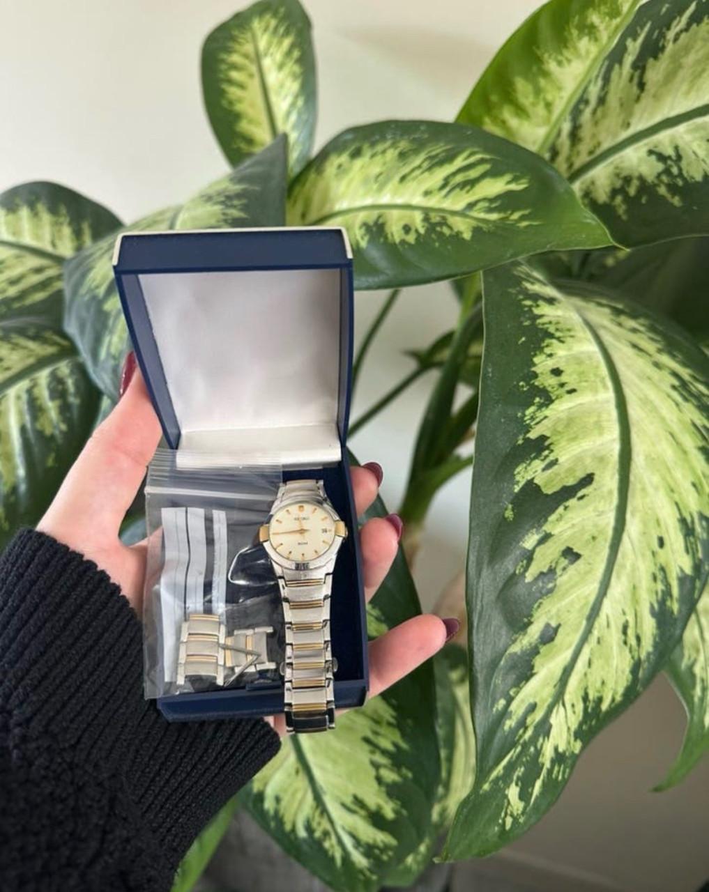 Seiko dameshorloge zilver/goud met extra schakels