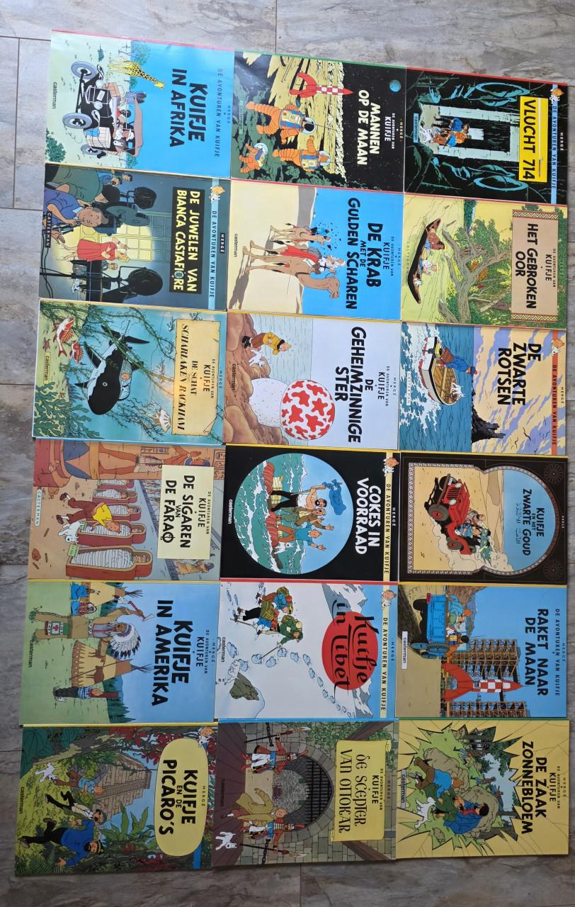 Kuifje stripboeken.