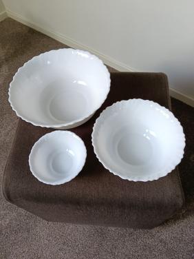 3 Arcopal schalen zgan