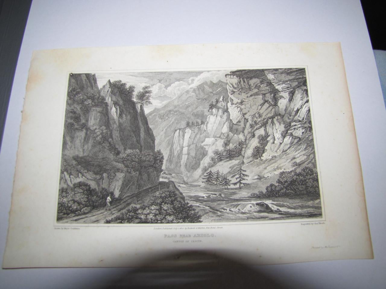 Diverse gravures door Wilam Beattie M.D. Jaartal 1835.
