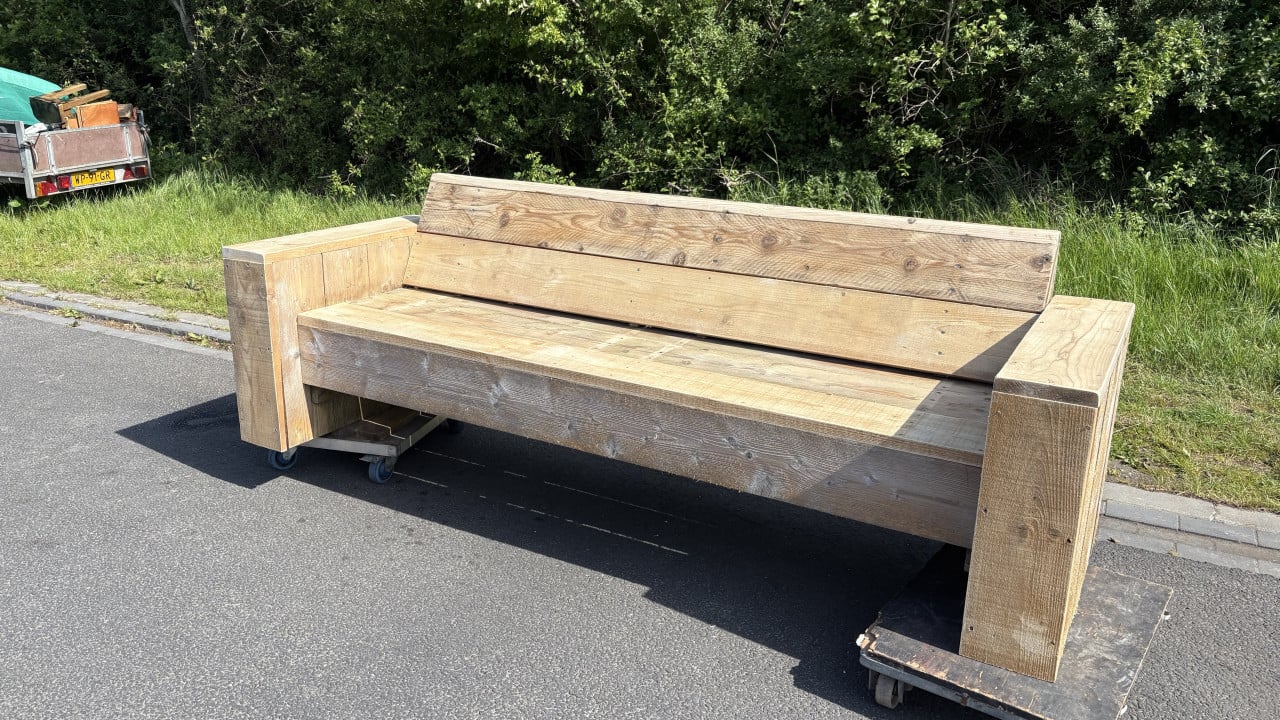 Tuinbank van steigerhout
