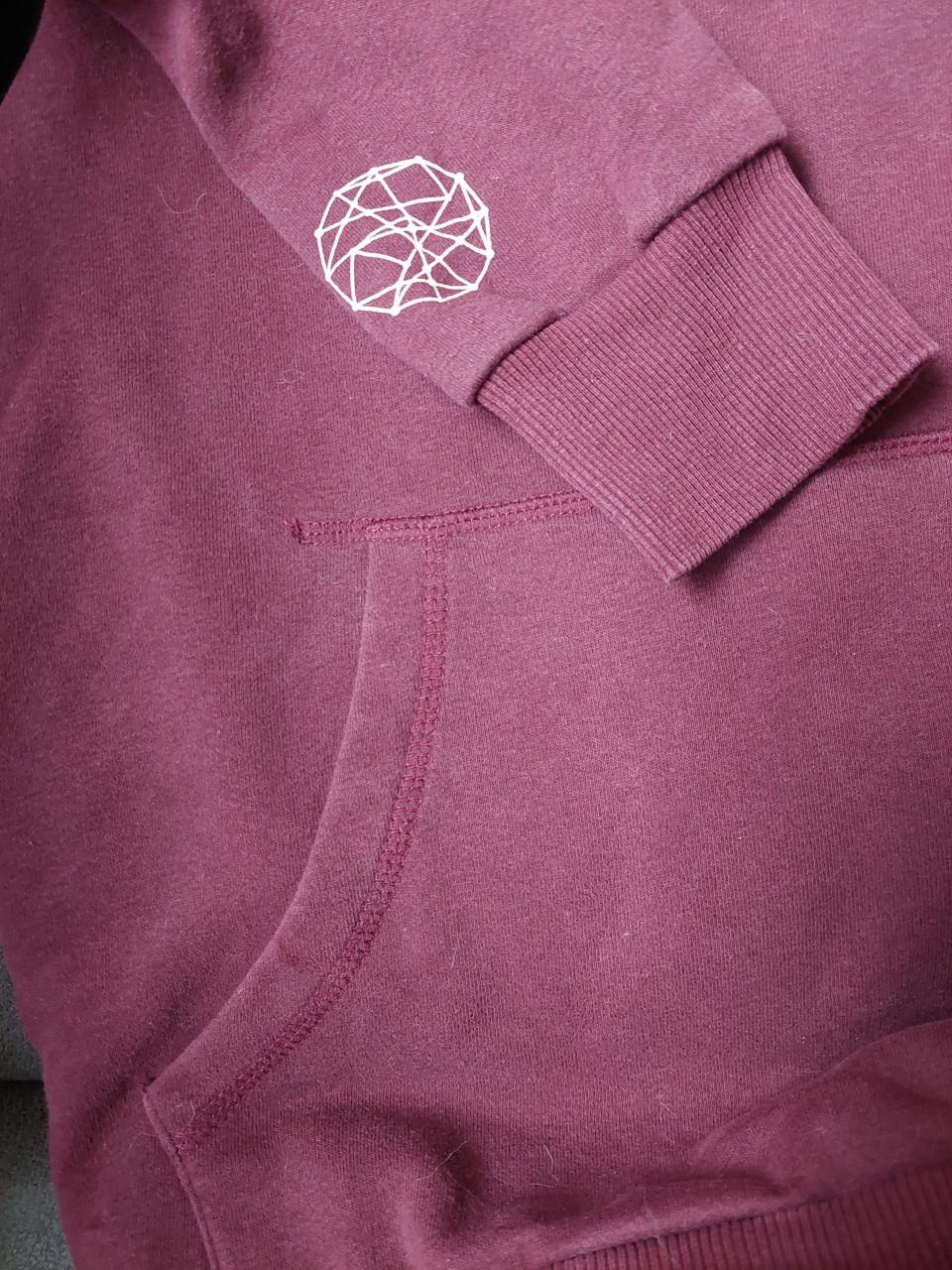 Unisex Hoody bordeauxkleur maat small C&A