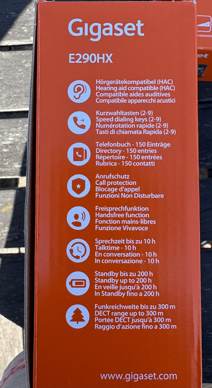 Gigaset E290 HX en E290