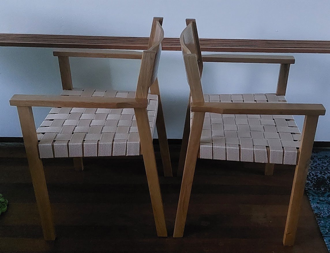 4 NIEUWE eetkamerstoelen eiken