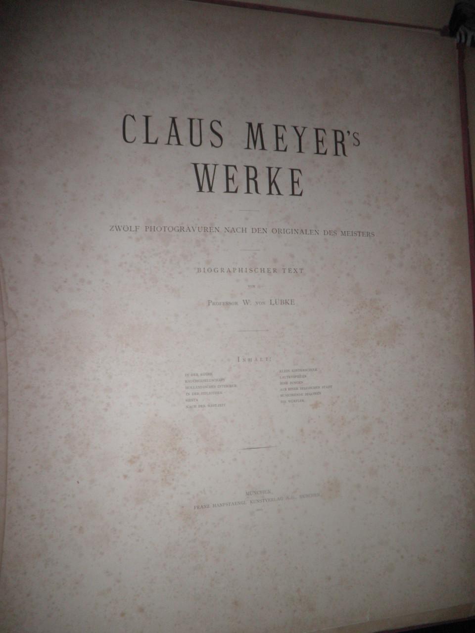 12 fotogravures van Claus Meyer.