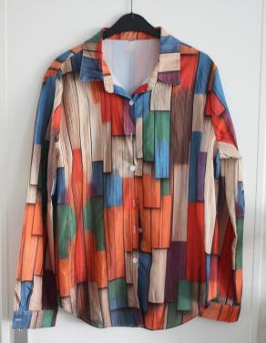 Kleurrijke blouse maat xxl