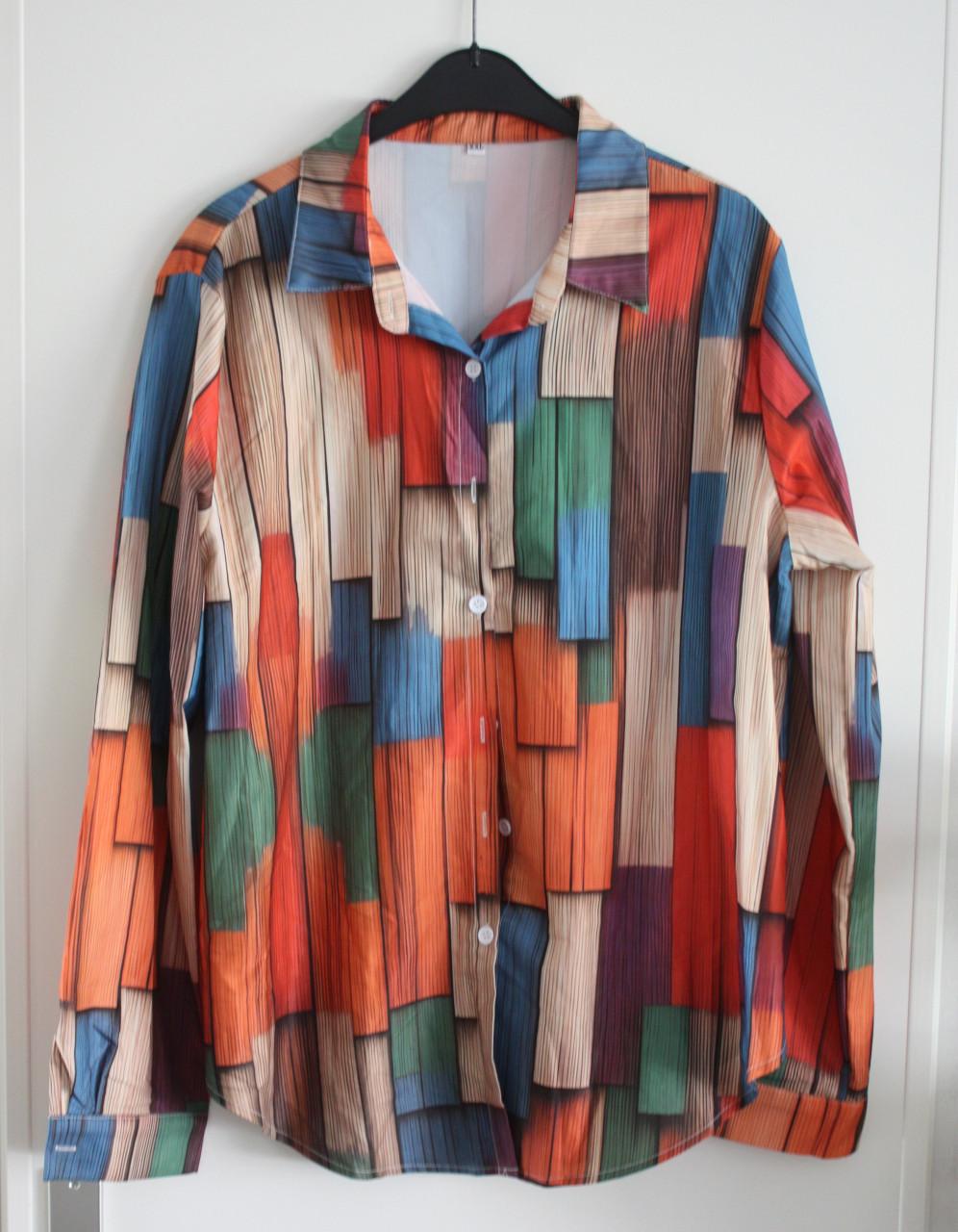 Kleurrijke blouse maat xxl