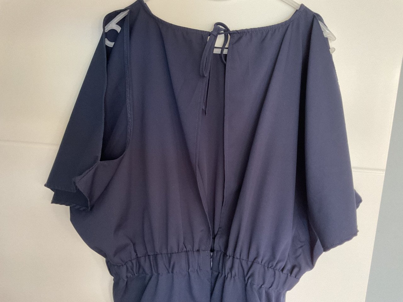 Donkerblauwe korte broekrok jumpsuit mt 40/42