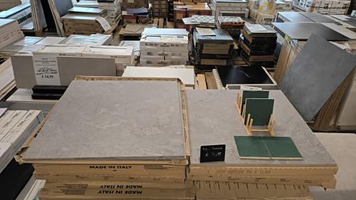 3030-442 ca 100 m² Natuursteenlook tegels, 60x60 cm, taupe, per m²: