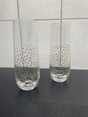 2 nieuwe leuke glaasjes