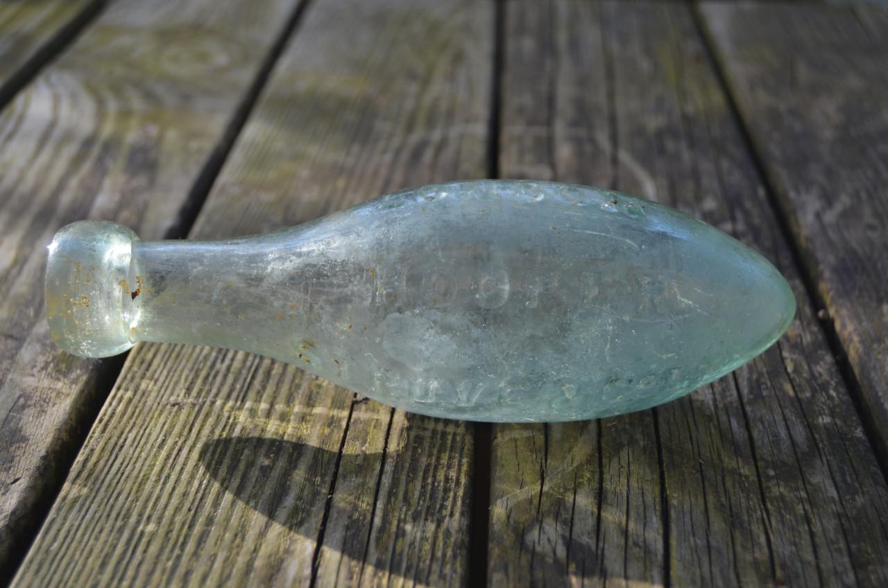 2 Blob-top torpedobottles flessen dus