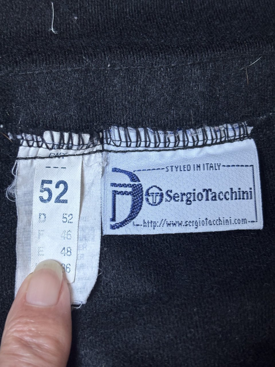 Sergio Tacchini zwarte trainingsbroek heren XXL (52)
