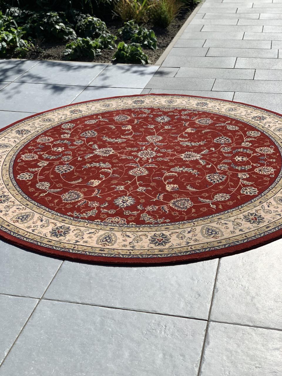❣️Schitterend Sfeervol Rond Vintage Vloerkleed in Nieuwstaat❣️