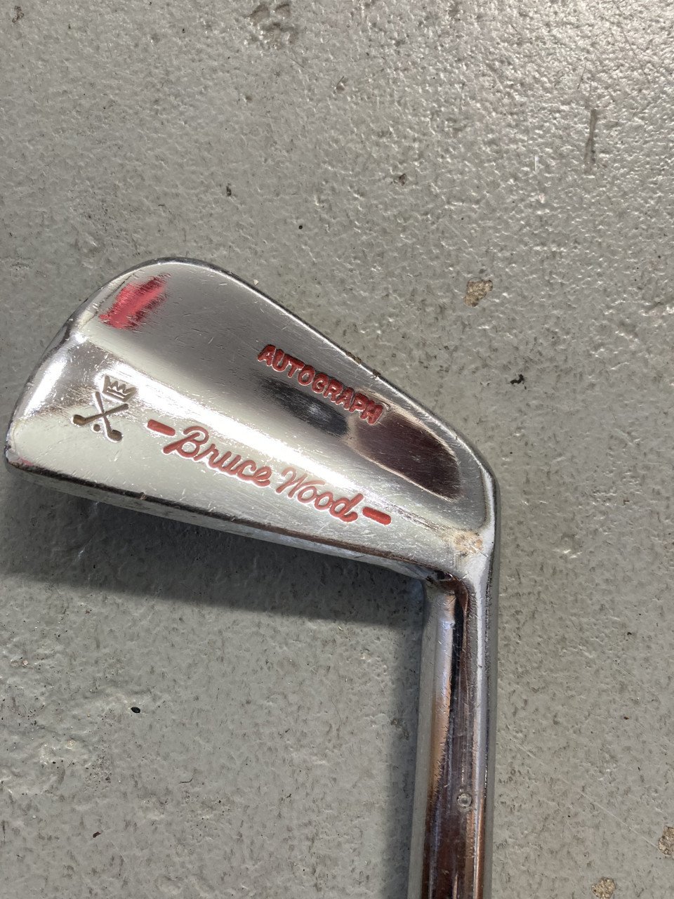 Vintage Golfclub Bruce Wood Autograph wedge 2