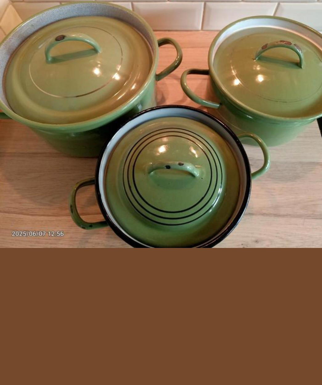 Set emaille pannen