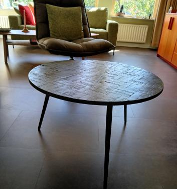 Ronde salontafels - 2 stuks - zwart