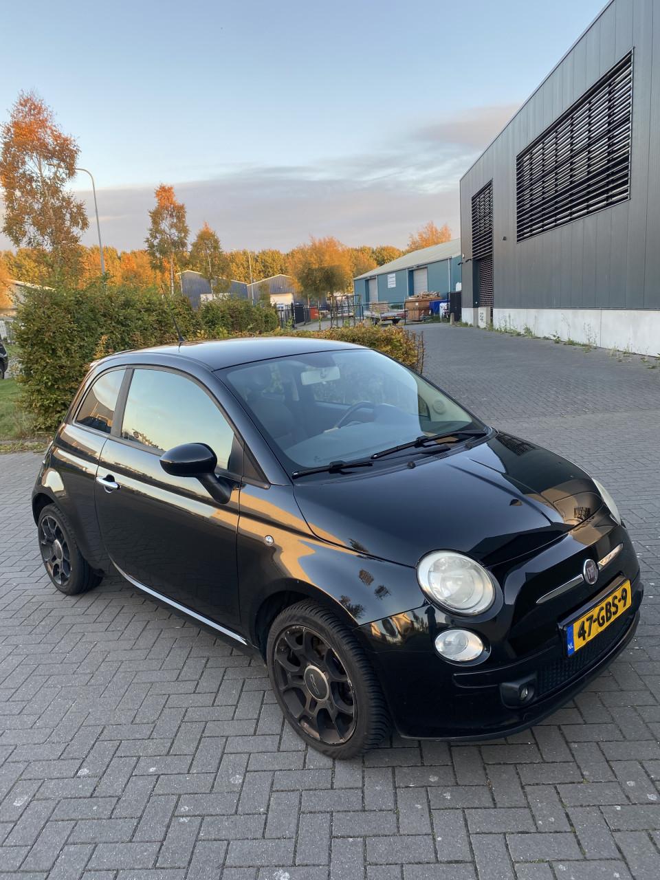 Fiat 500 1.2 C 2008 Zwart | NAP | NIEUWE APK!