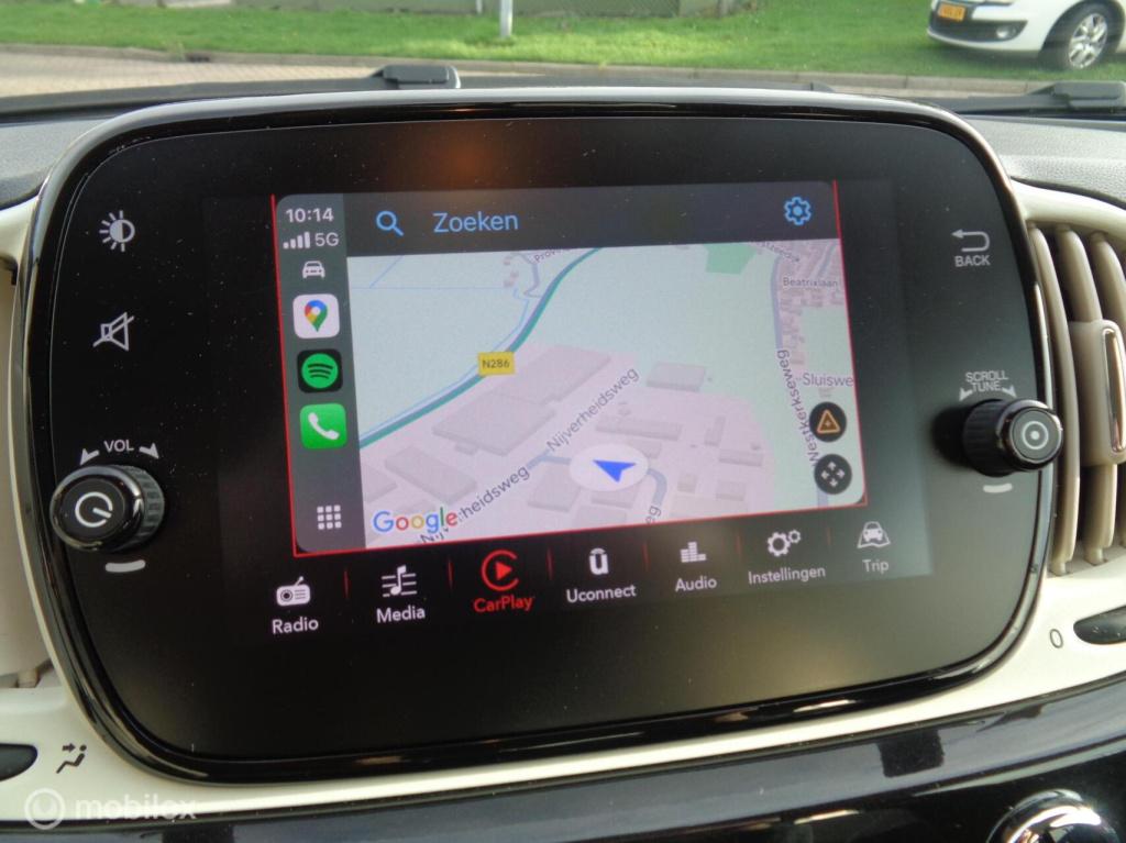 Fiat 500 1.0 hybrid lounge/big navi/carplay/dab/airco/cruise/lm velgen/1st 