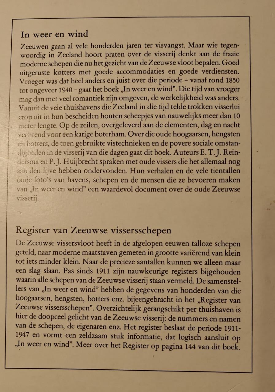 In weer en wind - Huijbregt &: Reindersma