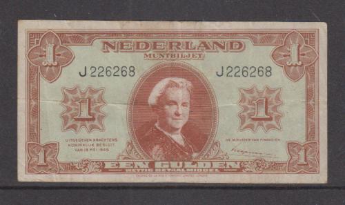 Nederland 1 Gulden 1945 type 06-1a