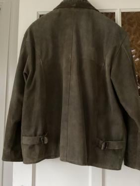 Jas van geschuurd leer