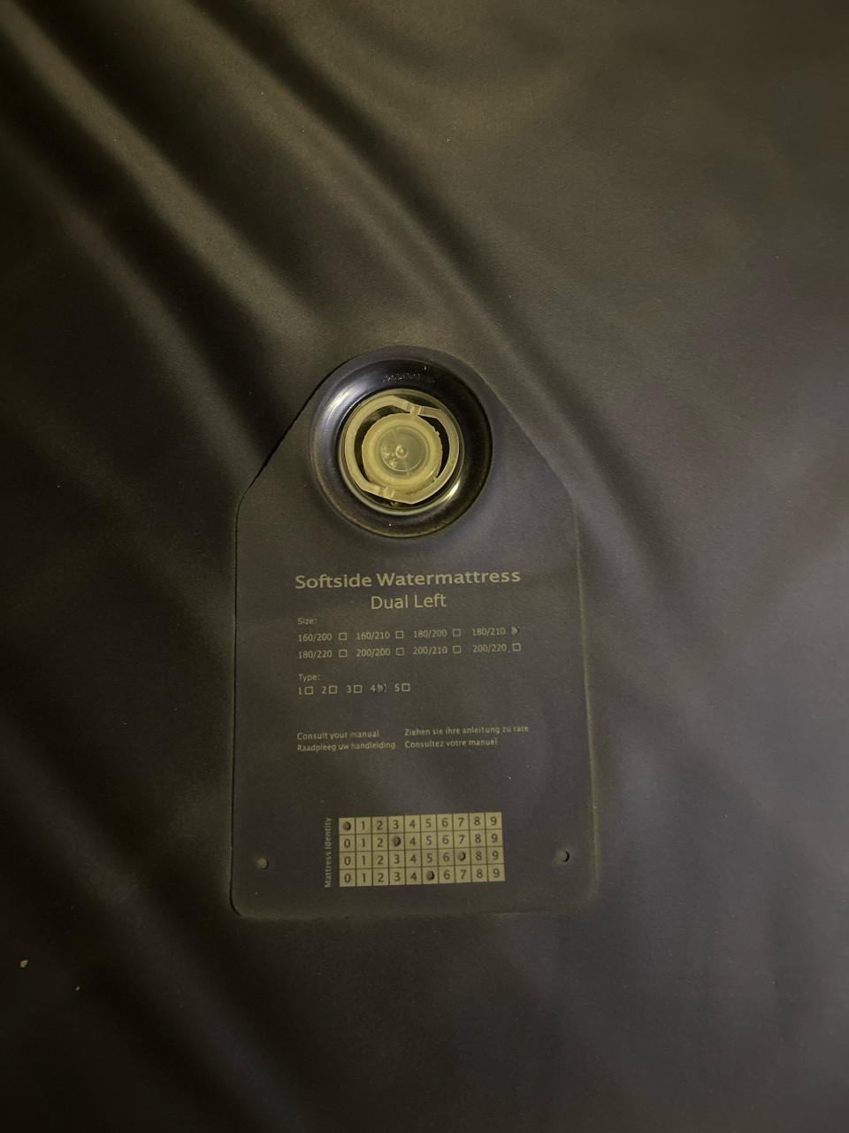 Softside waterbed 180x210