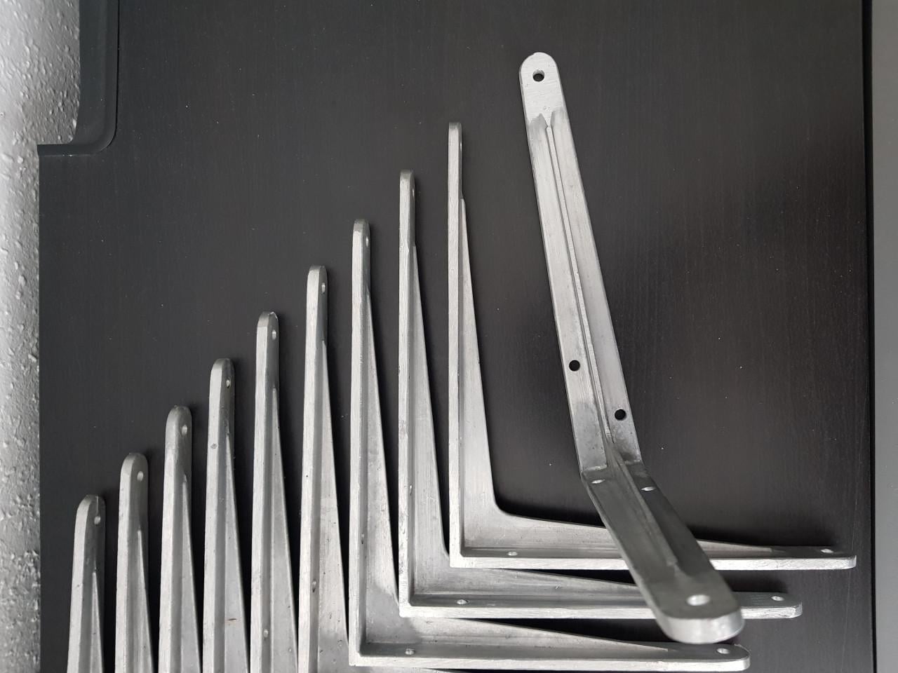 10 x Duraline aluminium plankdrager