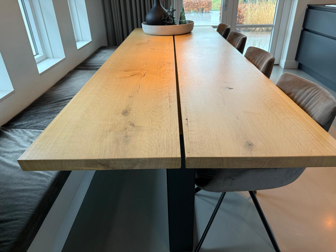 Eikenhouten eettafel