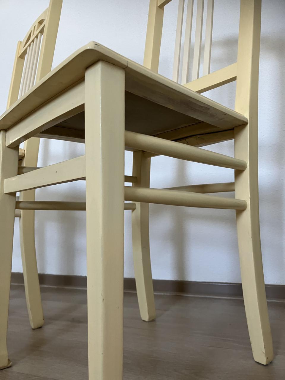 Stoel – vintage landelijk stoel 2 stuks