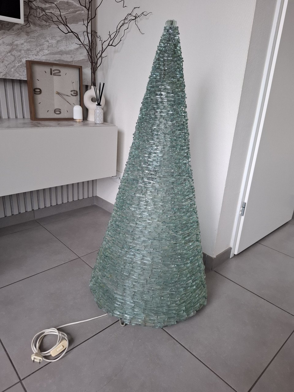 Vintage piramide  groote zware lamp