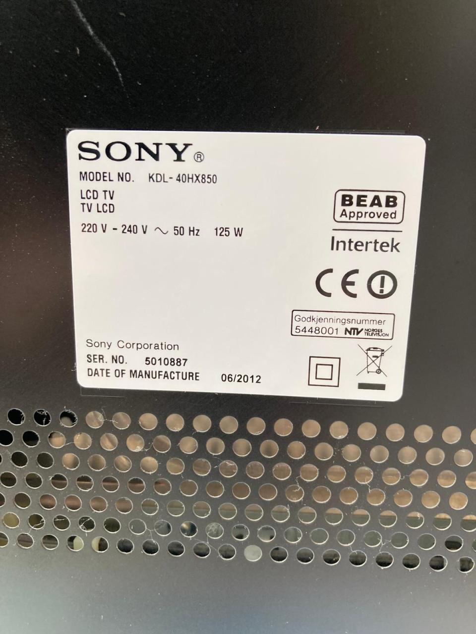 Sony 40 inch Full HD Breedbeeld KTV met ab