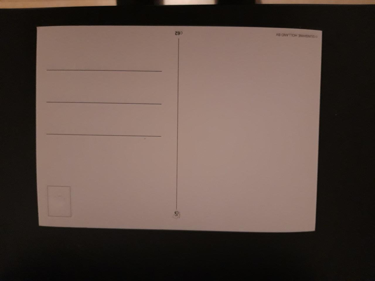 Volkswagen Kever kleine achter ruitjes ( groot model kaart )