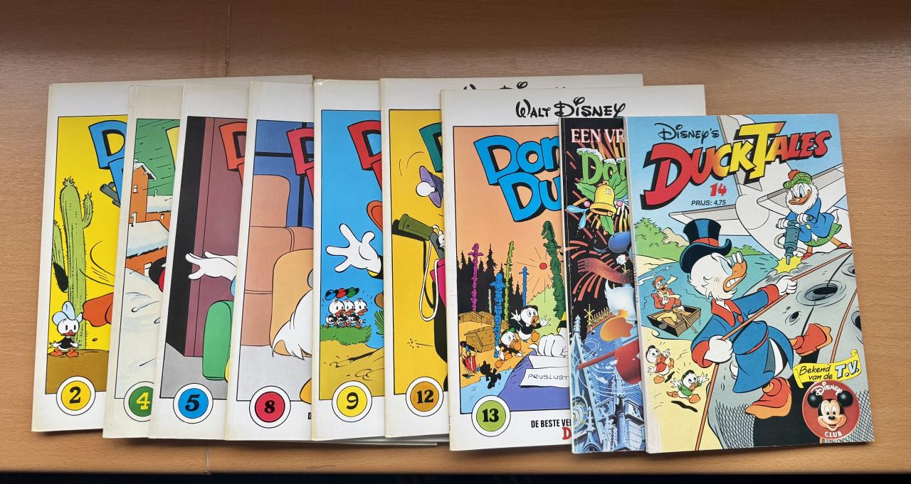 Donald Duck stripboeken, 9 stuks