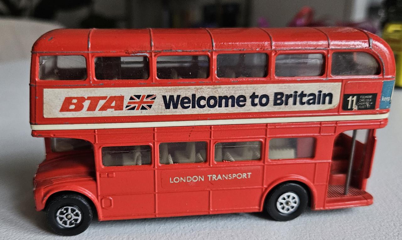 Originele rode dubbeldekker Corgi