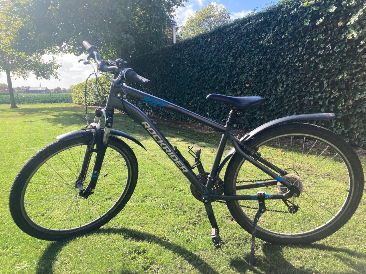 Moutainbike Rockrider ST120 zwart/blauw 27,5 inch