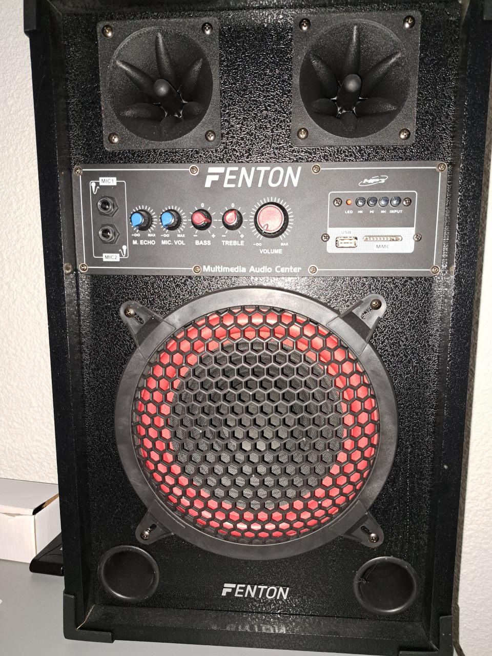 Actieve met passieve speakerset.