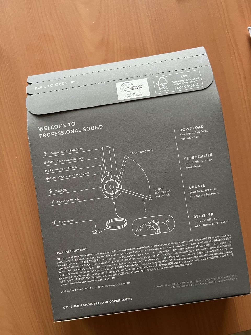 Jabra Evolve 2 40 headset nieuw in verpakking