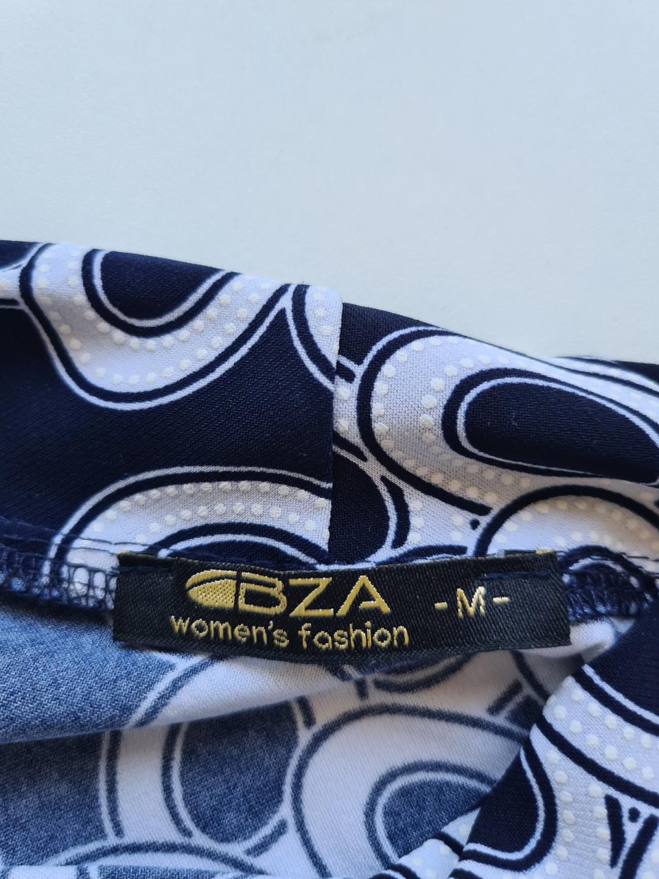 Nieuw ! Ibiza Womans Fashion blauw-wit blousje 3/4 mouwen  Maat M