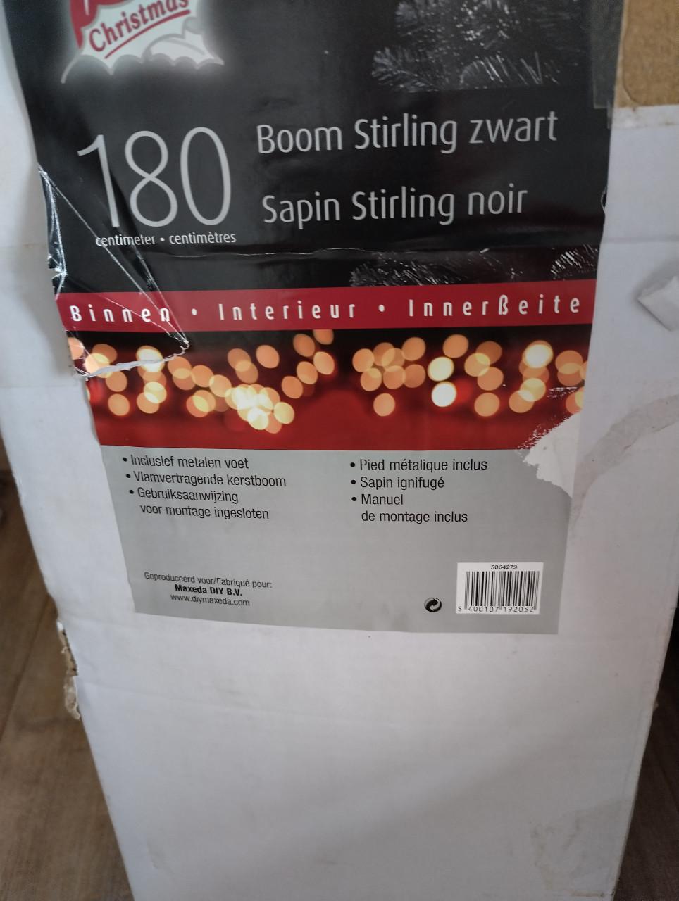 Mooie zwarte kunst kerstboom