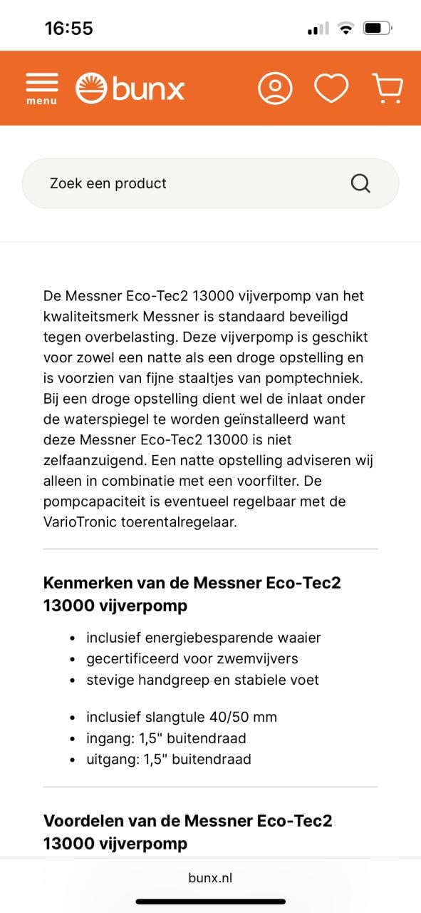 Te koop oase eco TEC -2 13000 lpu editieon 6 uit 2020