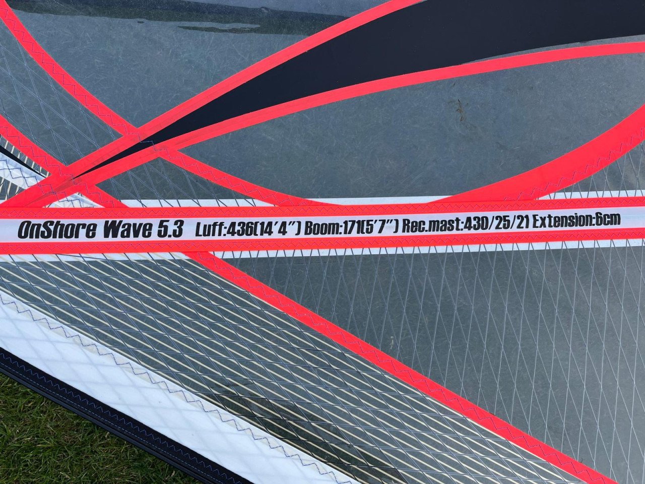 5,3m2 Simmerstyle Onshore Wave met mast en giek