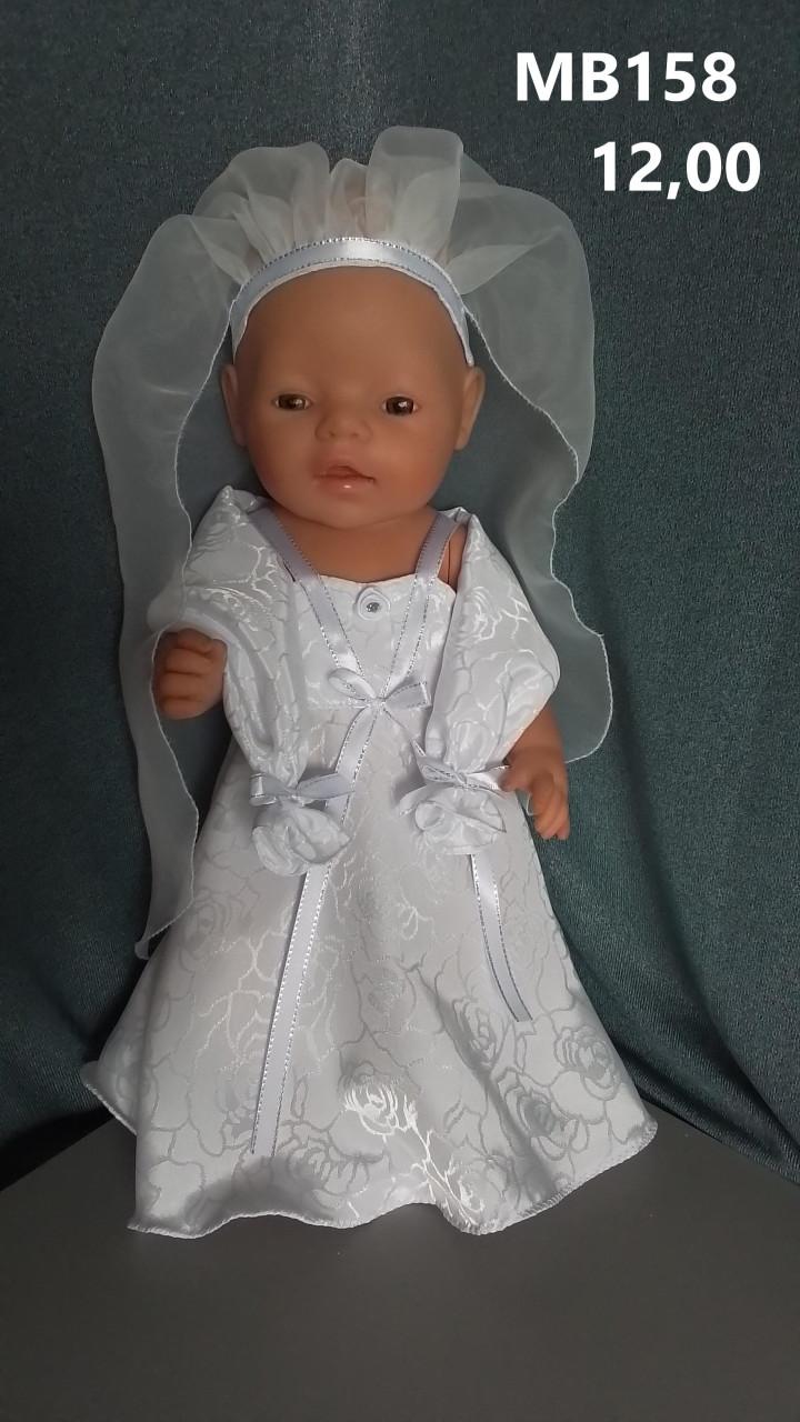 Poppenkleertjes baby born. Bruidsjurk. Opbrengst KiKa.