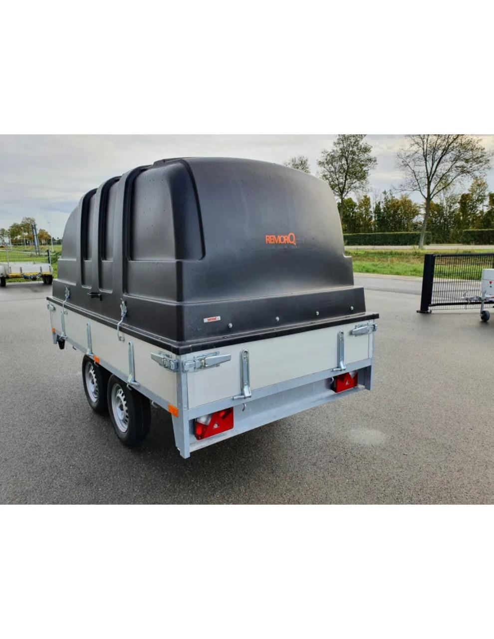 Plateauwagen met deksel