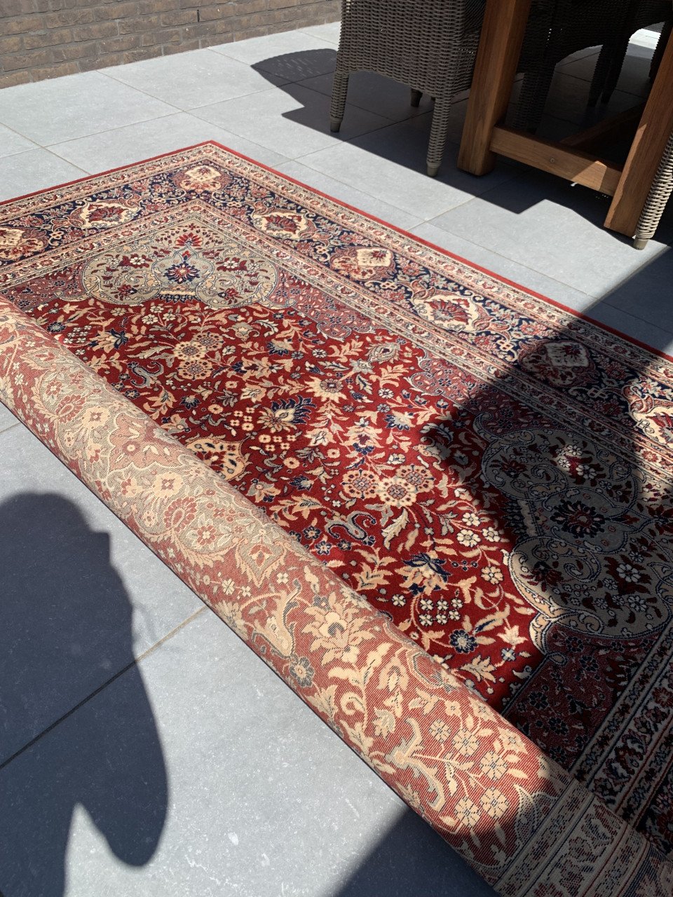 ✨Schitterend Vintage Vloerkleed Louis de Poortere✨Rood-Groen✨