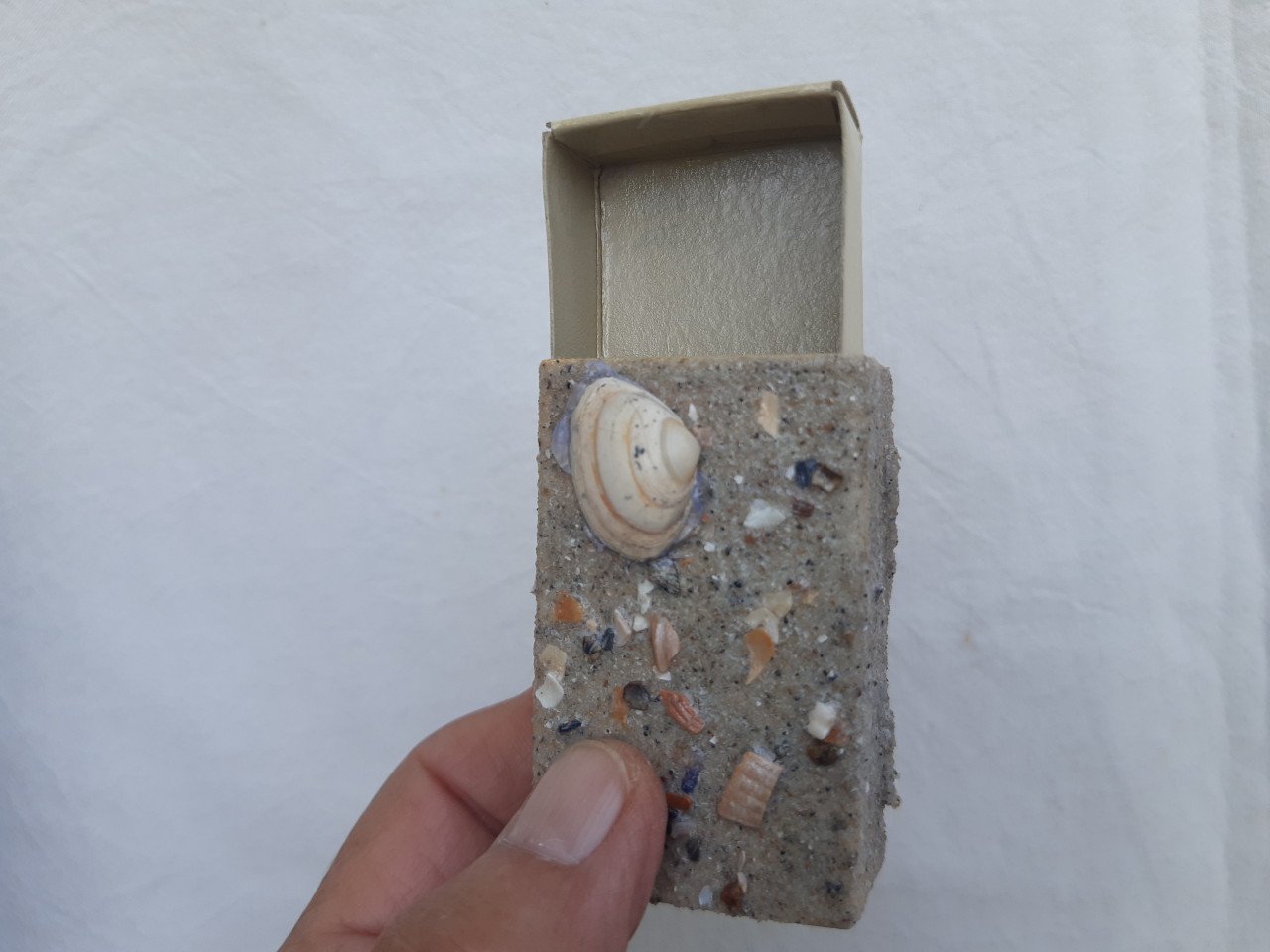 24 kleine cadeau doosjes met schelpje, strand thema