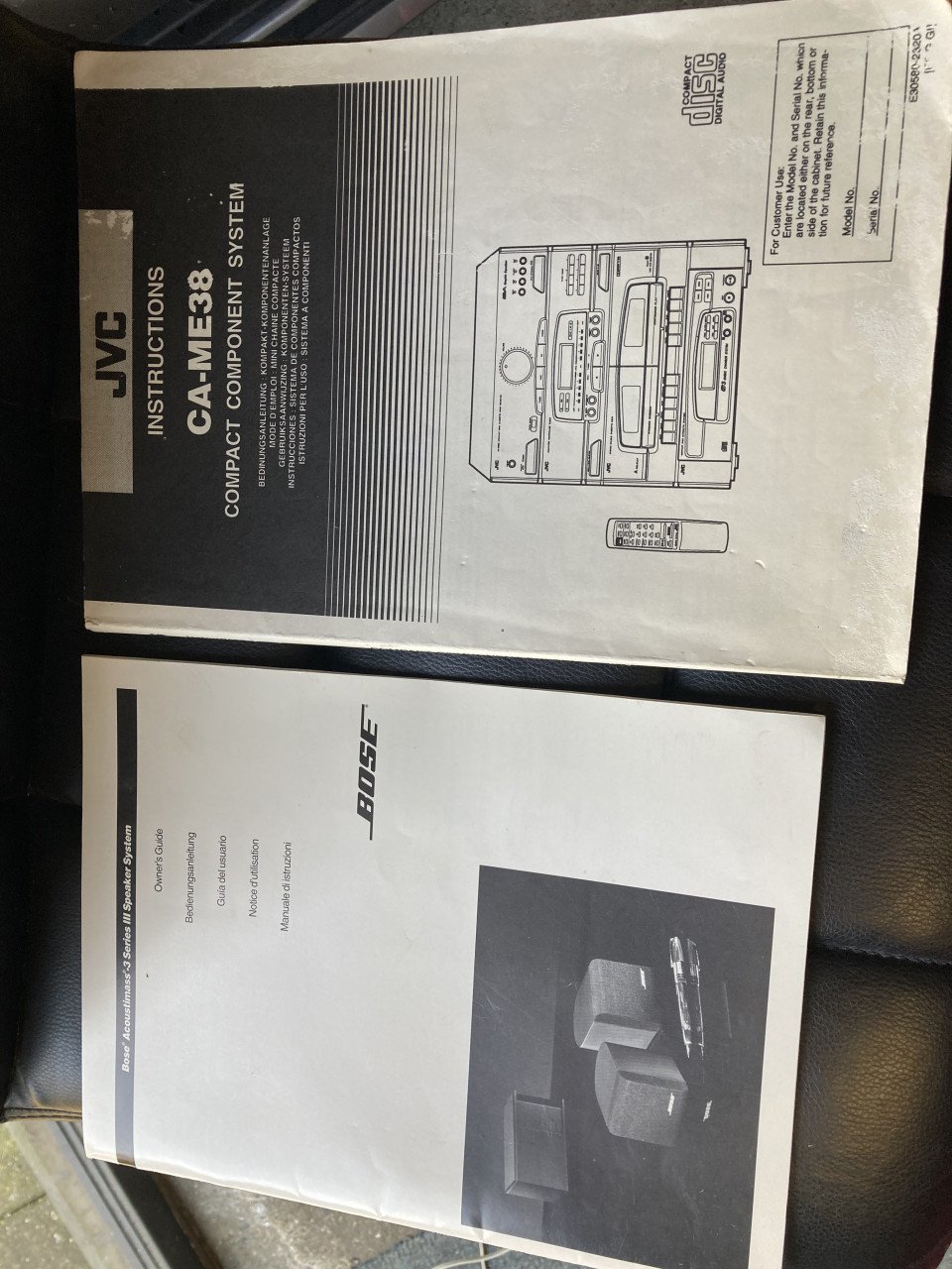 JVC CA-ME38 stereo set + Bose speakers